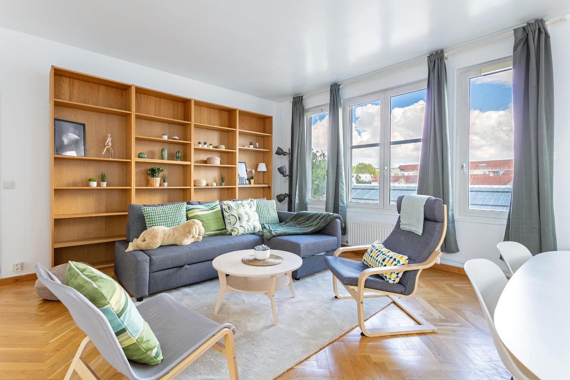 Parisian Penthouse With Large Terrasse Lägenhet Pierrefitte-sur-Seine Exteriör bild